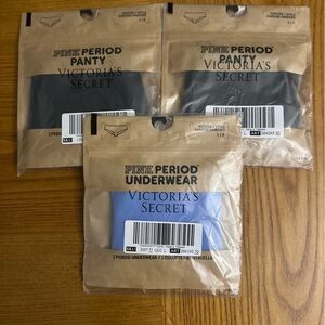 PINK VS Period HIPSTER Panty BUNDLE LARGE Bundle of THREE NWT Victorias Secret
